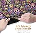 ALAZA Colorful Sugar Skull Seamless on Black Yoga Mat Non Slip Fitness Exercise Mat, Workout Mat for Yoga, Pilates and Floor Exercises