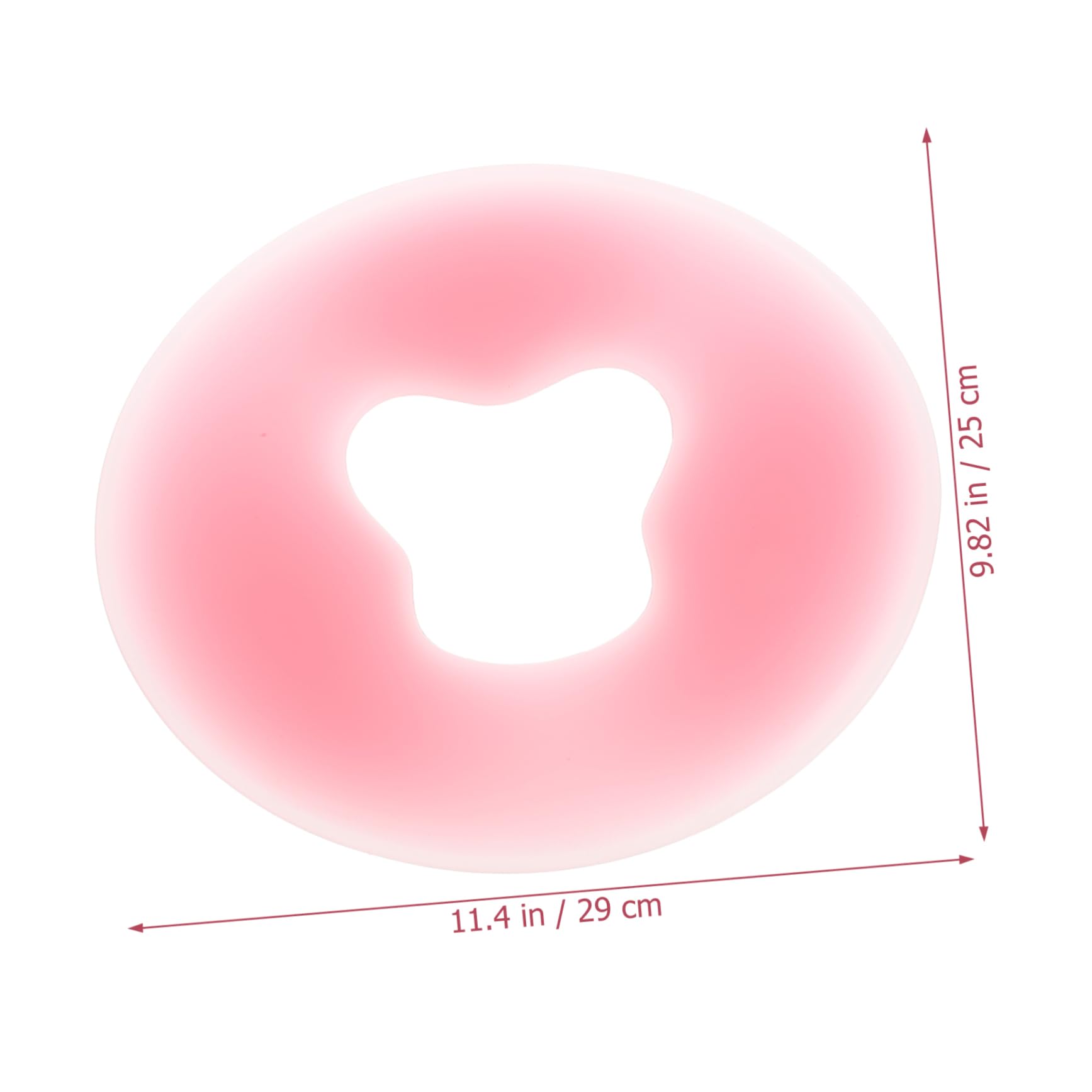 FOMIYES Beauty Salon Silicone Pillow Bed Pillows Massage Bed Headrest for Salon Spa Massage Table Headrest Salon Massage Table Headrest Massage Table Headrest for Spa Pink Natural Latex