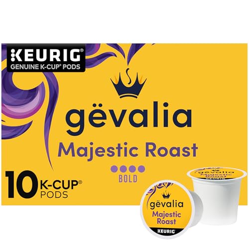 Gevalia Majestic Roast Bold Roast K‐Cup Coffee Pods, 10 ct Box