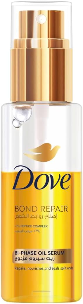 Dove Bond Repair Bi-phase Oil Serum for healthy, vital, smooth hair, Bio Protein Care, Repairs, nourishes and seals hair bonds, 80ml