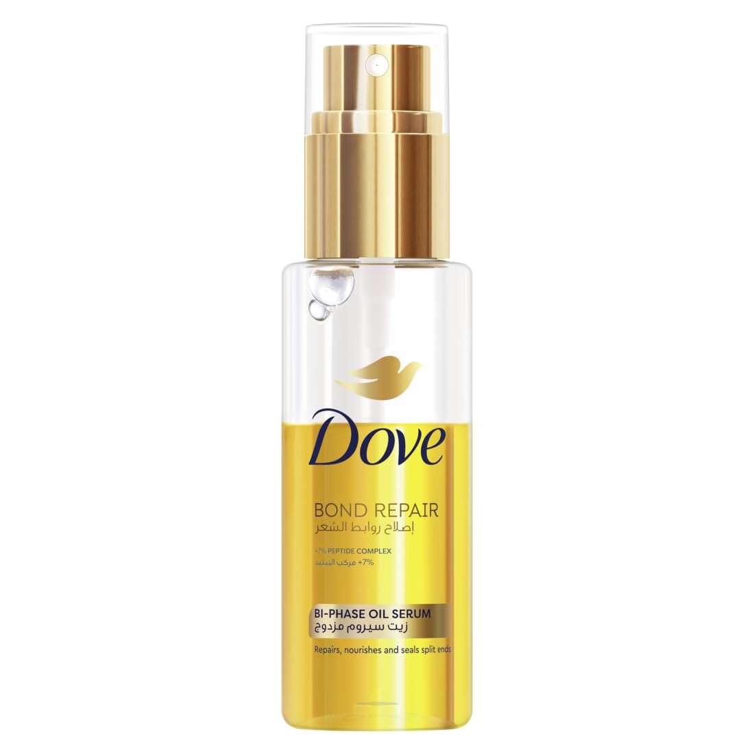 Dove Bond Repair Bi-phase Oil Serum for healthy, vital, smooth hair, Bio Protein Care, Repairs, nourishes and seals hair bonds, 80ml
