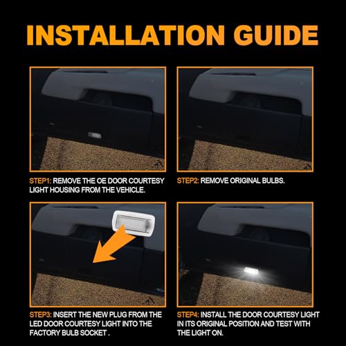 Luces LED para panel interior de puerta Toyota 2 piezas miniatura 7