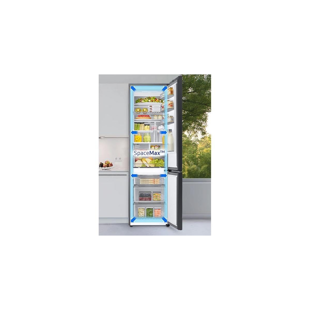 SAMSUNG Frigorífico Combi RB38C7B6AS9_EF Clase A No Frost 2.03x59.5x65.8 Libre instalación Acero Inoxidable
