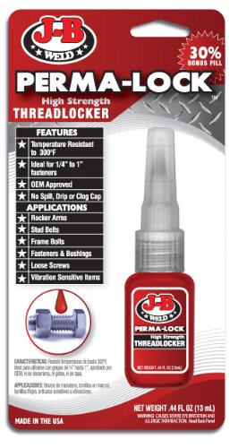 JB WELD MAC27113-TEX 27113 rode Perma-Lock Threadlocker