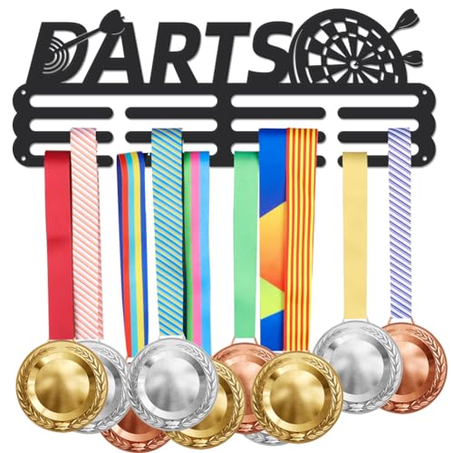 SUPERDANT Darts Medaillenhalter Sport Rennen Medaillen Aufhänger andhalterung Eisen Band Medaillen Aufbewahrung Dekor Auszeichnungen Medaillenhalter Geschenke für Sportler Kinder