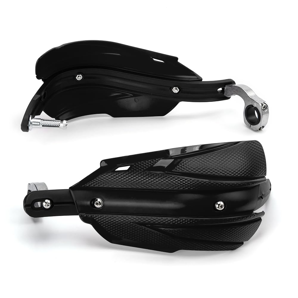 Protège-Mains Moto Universel, 7/8 in (22 mm) ~11/8 in (29 mm) Adapté Aux Motos Tout-terrain et Aux ATVS, Compatible avec Yamaha YZ250 YZ250F TW200 XT250 XR650L (Noir)