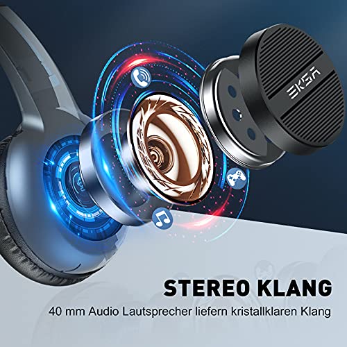 EKSA H12 PC Headset mit Mikrofon und 3,5 mm Anschluss für Büroanwendungen