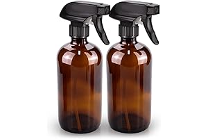 Amber Glass Spray Bottle Set for Aromatherapy & Non-Toxic Cleaners