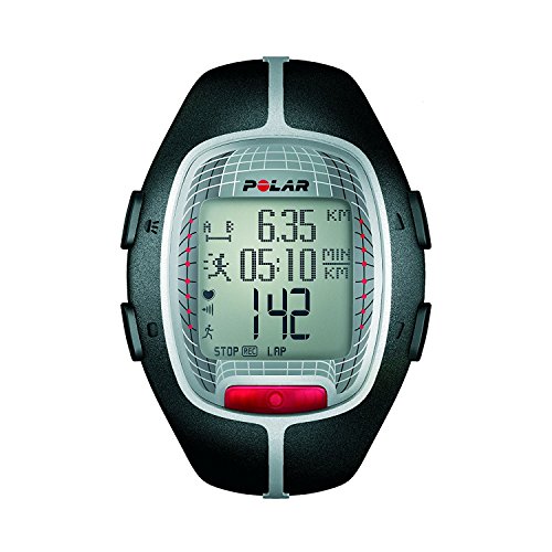 Polar RS300X - Reloj de entrenamiento con funciones de cronómetro y frecuencia cardíaca, color negro