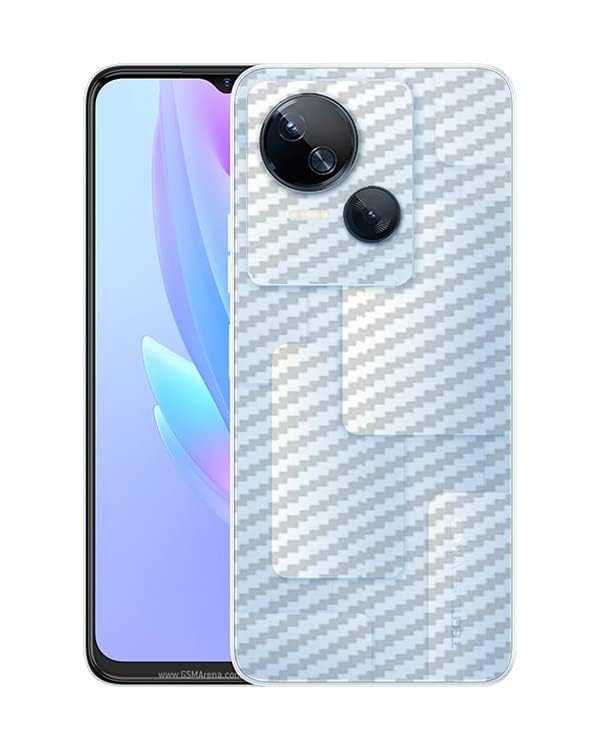 Image of Compatible with Tecno Spark 10 5G Back Skin Sticker /Vinyl wrap /Protective Film Mobile Skin Carbon Fiber Transparent by Candeal Mizhan (only Back)