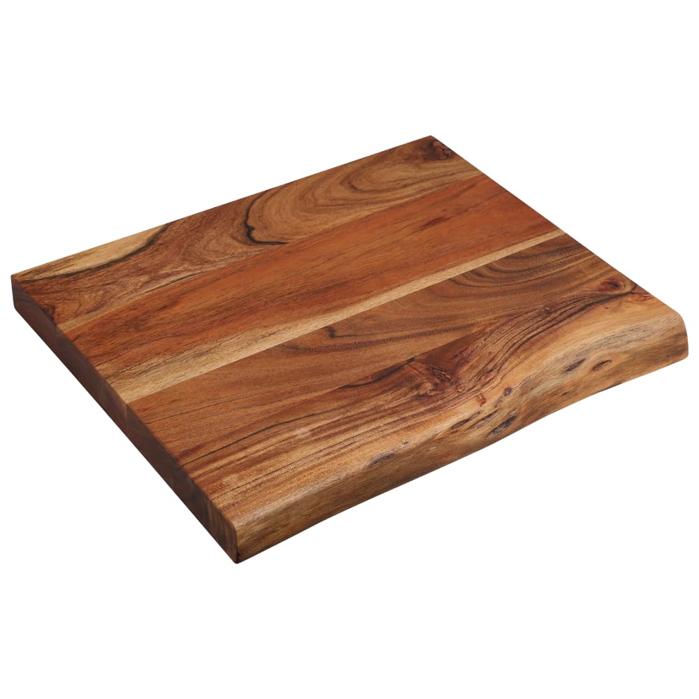 KESPER | Planche à découper et à découper, matériau: bois d'acacia, dimensions: 48x40x4cm, couleur: marron, naturel | 29751