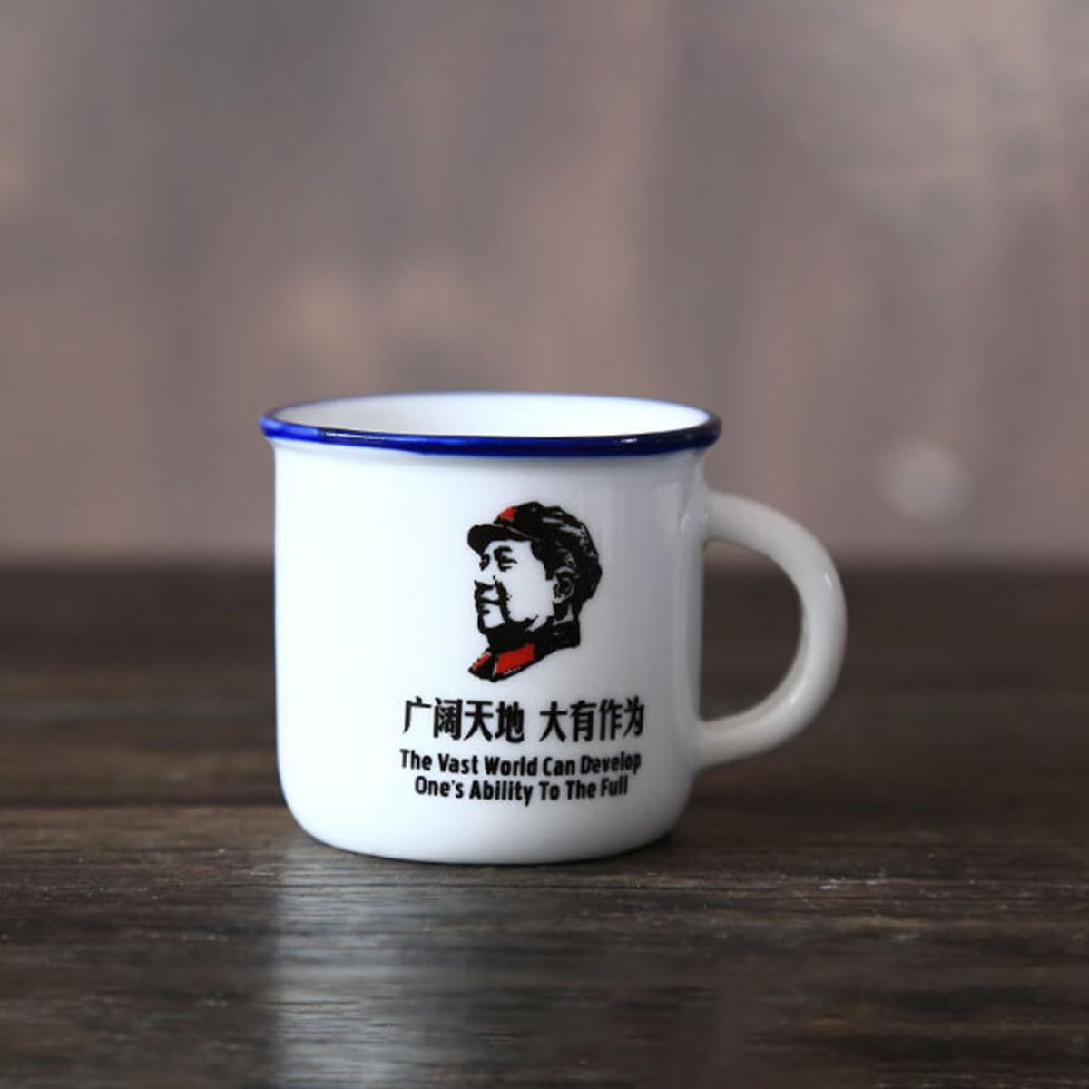 SHINEOFI 6 Stück Pack Vintage Emaillebecher aus Hitzebeständiger Emaille Unzerbrechliche Haushalts Wasserbecher mit Ausreichend Fassungsvermögen für Kaffee Tee und Heißgetränke