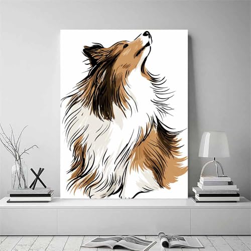 Impression d'art grand format HUYEEI marron avec affiches d'animaux - 2