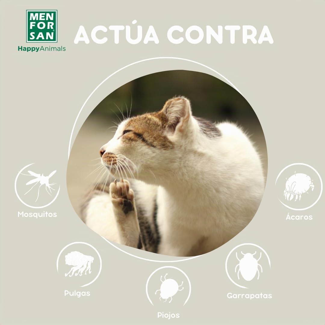 MENFORSAN Insecticida para el entorno de Gatos | No Mancha | Pulverizador | 250 ml