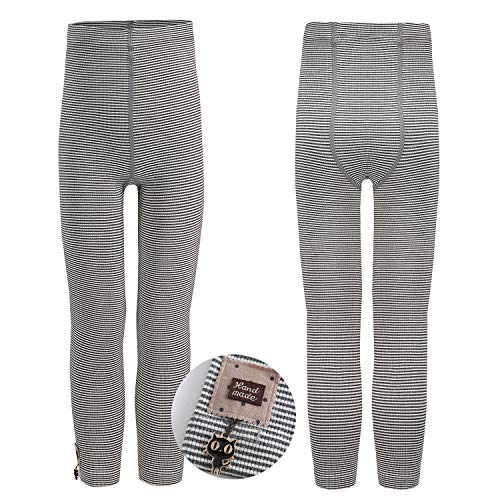 HowJoJo Girls Cotton Legging Pants Stripes Ankle Length Cartoon Tights