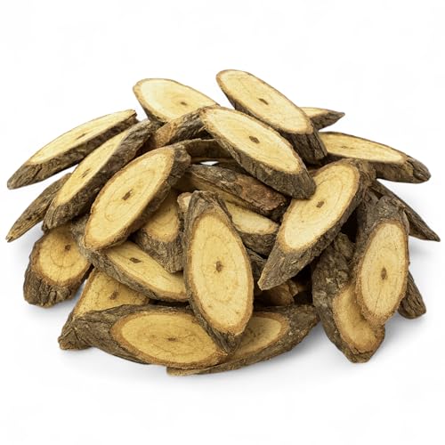 MIJOMA Holzscheiben 220g – Natur Holz Deko mit Rinde für...