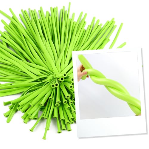 Image of Long Balloons - Light Green 260 Balloons for Balloon Arch & Party Decor