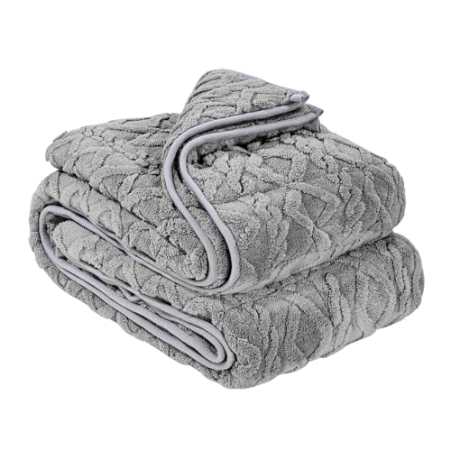 VEVOR Coperta Ponderata per Letto, Coperta Pesante Traspirante Rinfrescante, con Perle di Vetro, Uso in Ogni Stagione, per Adulti, Migliora il Sonno, Grigio 1524 x 2032 mm ±40 mm, ca. 9,2 kg
