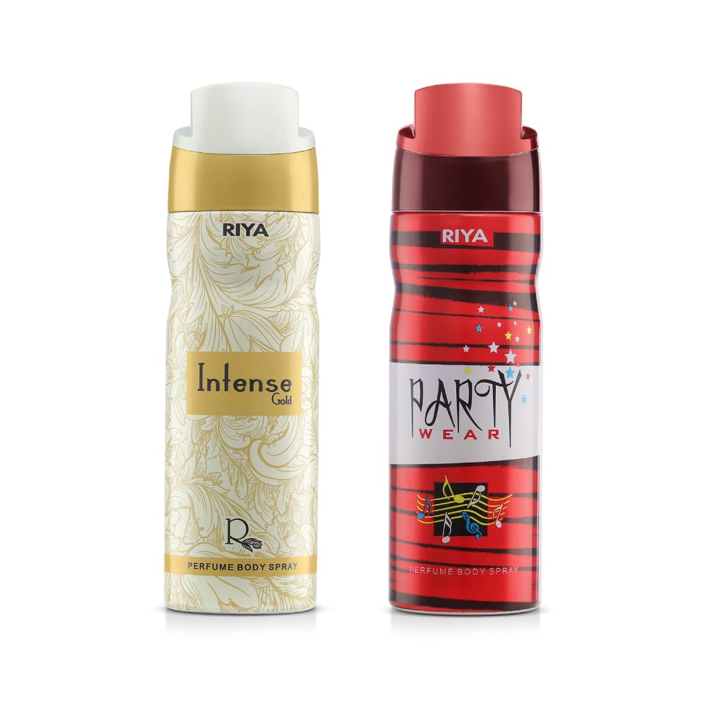 Riya Intense Gold & Women Body Spray Deodorant For Unisex (Pack Of 2) 400ml - Spicy-image-10