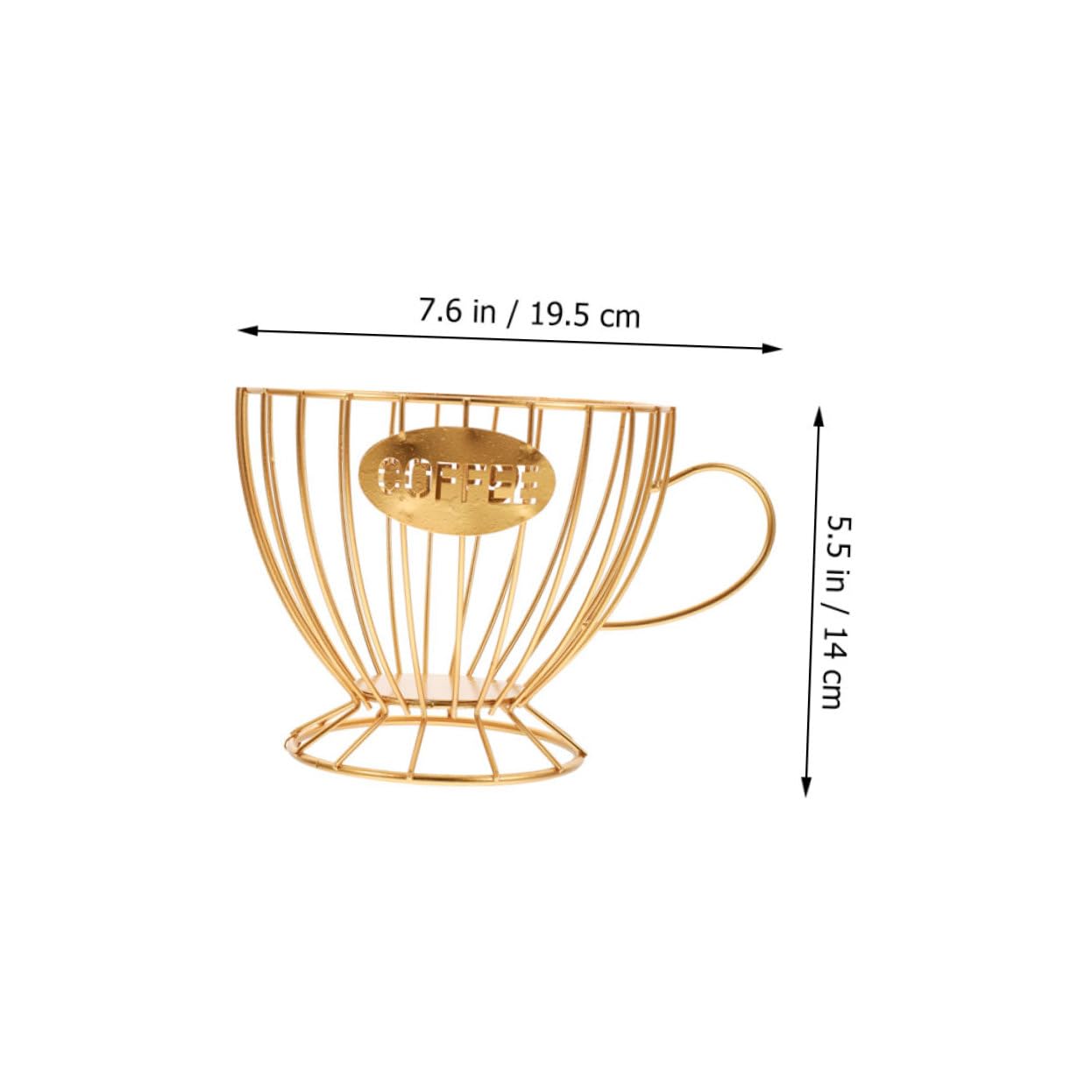 BRIGHTFUFU 2pcs Basket Hollow Design for Coffee Capsules Fruit Snack Storage Stylish Multipurpose Organizer for Dining Table Kitchen Decor