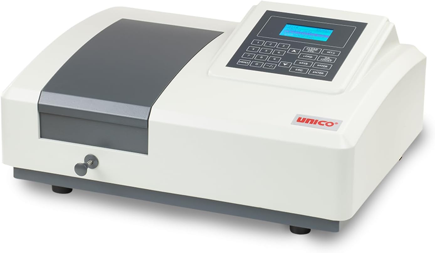UNICO S-2150UV UV/Visible Spectrophotometer, 4 Nm Band pass, Wavelength Range 200-1000 Nm, Power Input 100-240V