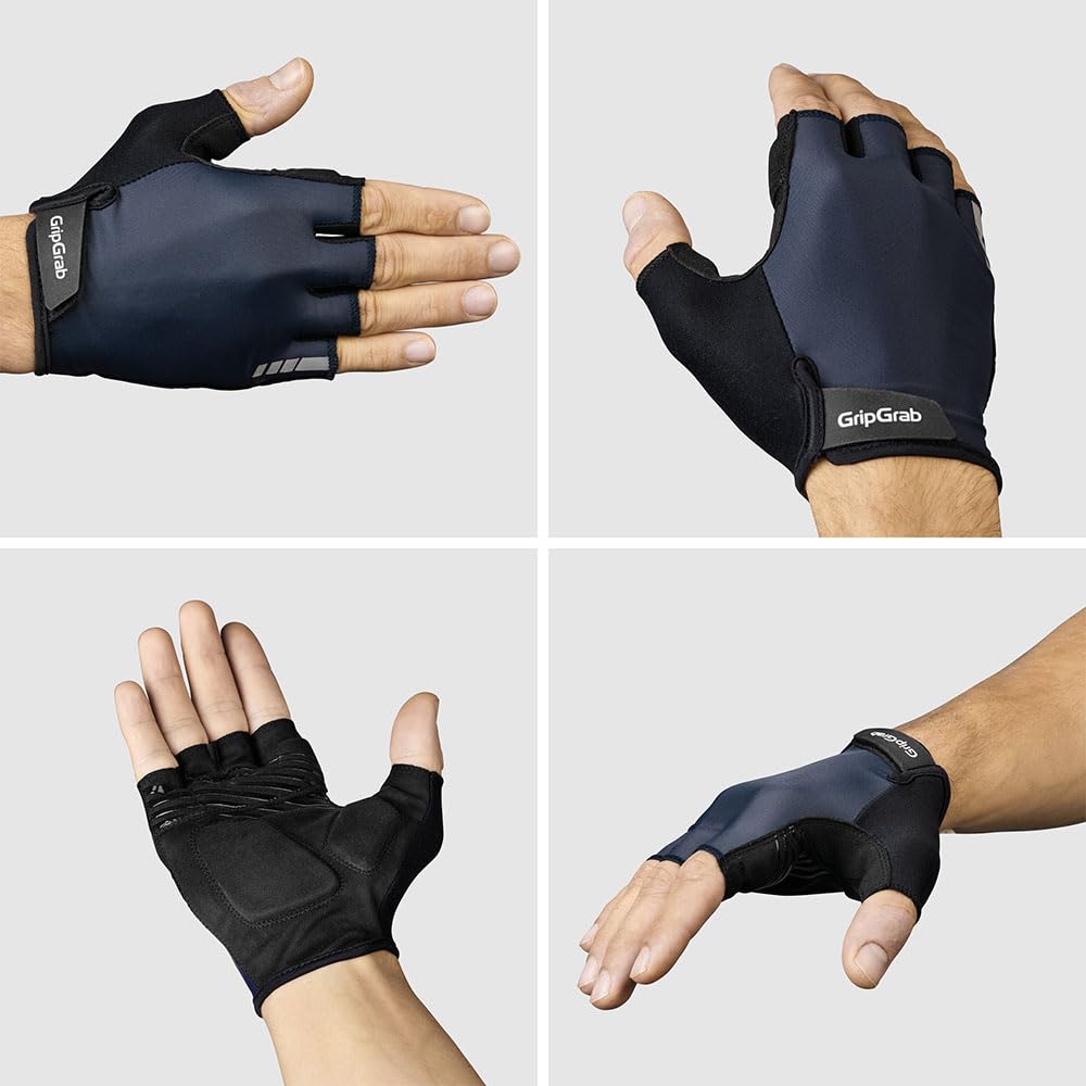 GripGrab Ride - Guanti da ciclismo a dita corte estive, guanti imbottiti