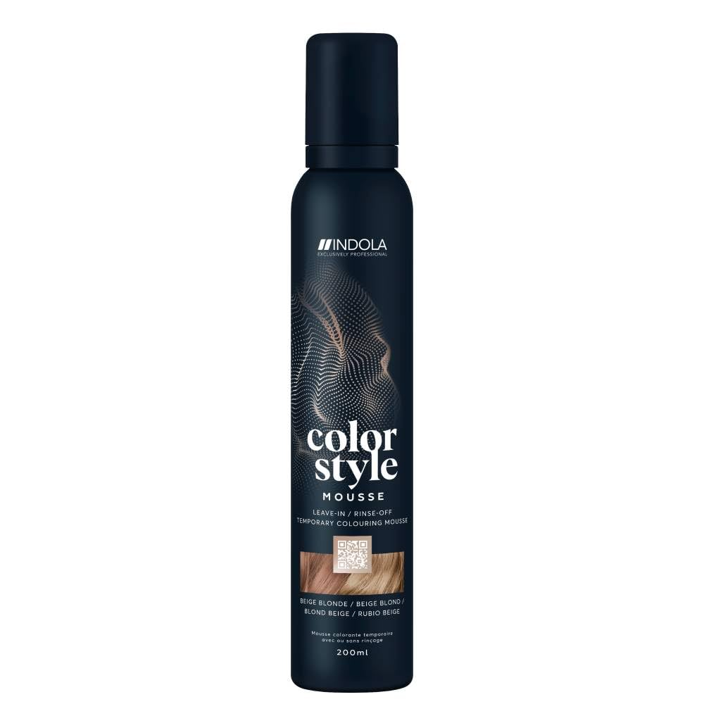 Indola Color Style Mousse Temporary Colour Beige Blonde 200ml