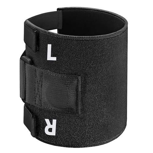 CELLUSTOP Ginocchiera digitopressione regolabile sport - stecca di sostegno - fascia con punto di pressione dietro al ginocchio aiuta a alleviare il dolore sciatico, mal di schiena, elastam, nero