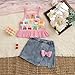 Afunbaby Baby Girl Summer Clothes Solid Heart Ruffle Tank Tops Dress Shorts 2Pcs Princess Fashion Toddler Outfit Sets (Pink, 6-12 Months)