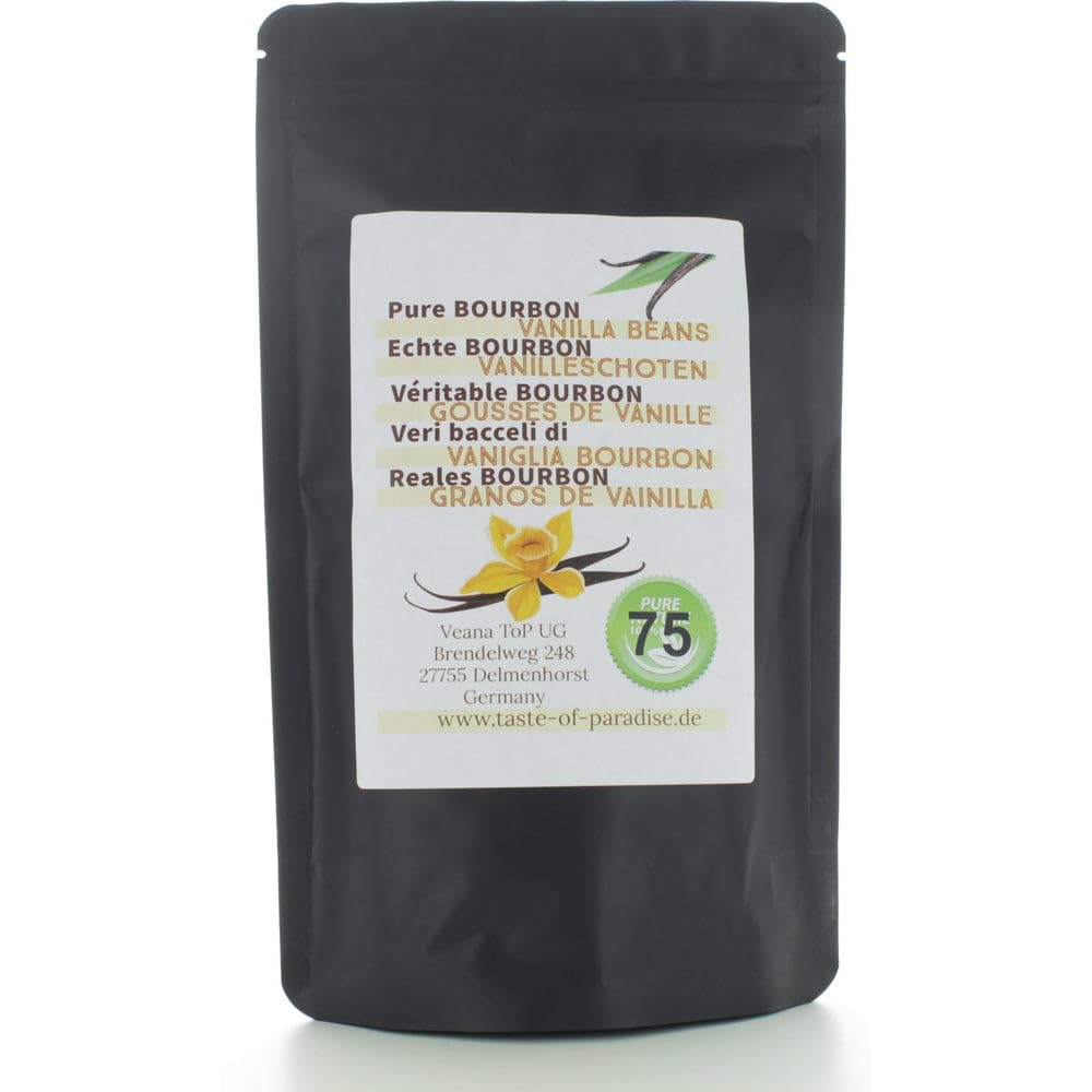 Bourbon Vanilleschoten (75 Stk. - 10-11cm) Top Gourmet Qualität - Grade A 100% natural aus Madagaskar