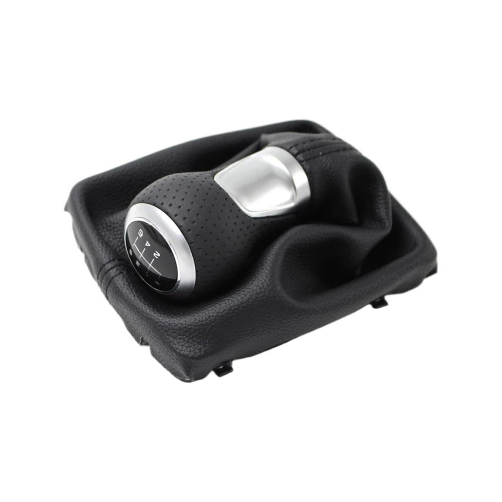 Htvtkrfgrl 12345R Knob With Boot Gear Shift Knob Manual 6-Speed/5-Speed For A4 S4 B8 8K For A5 8T For Q5 8R S Line 07-15 Black Stylish Gear Shifter 1 Gear Shift With Gaiter Boot