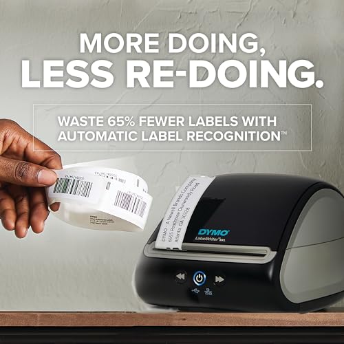 DYMO Label Writer 5XL Label Printer Bundle, Prints Extra-WideShipping Labels (UPS, USPS) from Amazon, eBay, and More, Perfect for eCommerce Sellers, Includes 5 Extra-Large Shipping Labels (1100 Total) - Image 5