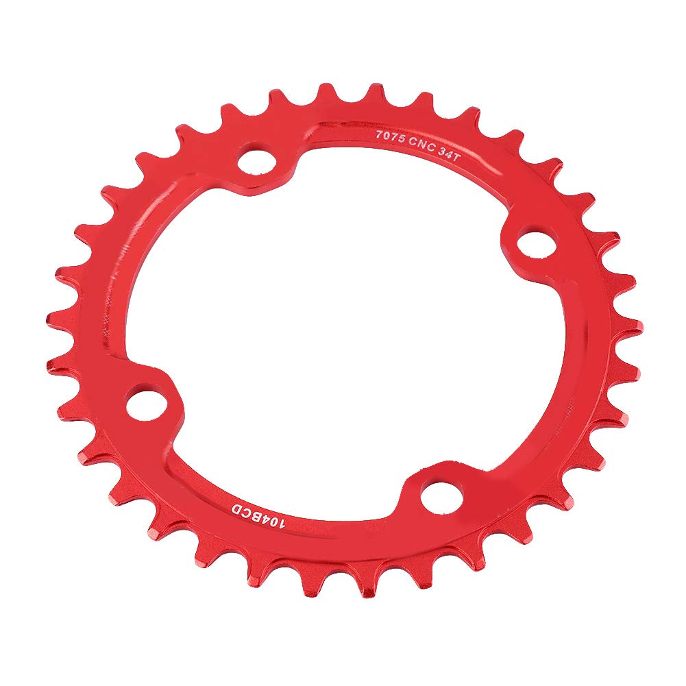 Corona Bici Newgoal 104 BCD - 32/34/36 Denti In Alluminio Per MTB E Trasmissione 1x