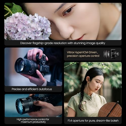 Image of VILTROX 85mm F1.4 Pro FE, AF 85mm f /1.4 Full Frame Auto Focus Camera Lens for Sony E-Mount Mirrorless Cameras a7 a7II a7III a7R a7RII a7RIII a7RIV a7S a7SII a9 a7C