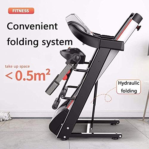 Image of Running chines eadmill,Professional ectric eadmill ldable,580 30mm g rface,Pulse lt,Loudspeaker,Up 0kg3HP tor r me m rkout tness ulti