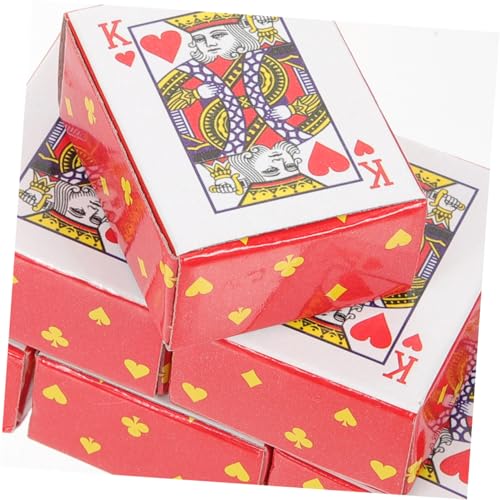 CLISPEED 24 Sätze Miniatur Spielkarten Pack Kleine Spielkarten Lustige Reise Pokerkarten Kompakt für Party Favors Erwachsene und Unterwegs Geeignet Kleine Spiele Geschenkideen – Bild 4