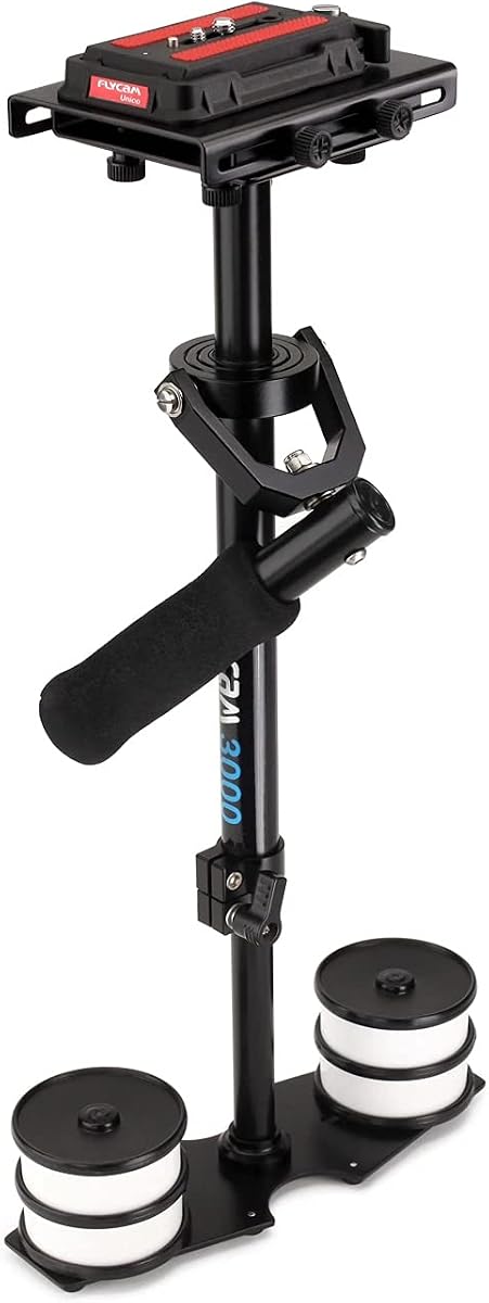 Estabilizador de cámara portátil profesional FLYCAM 3000 de 23"/58 cm. Para videocámaras DSLR. Carga útil de hasta 3,5 kg/8 lb.