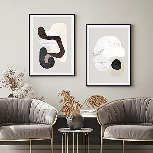 Art mural abstrait géométrique pour créer une ambiance zen dans votre salon