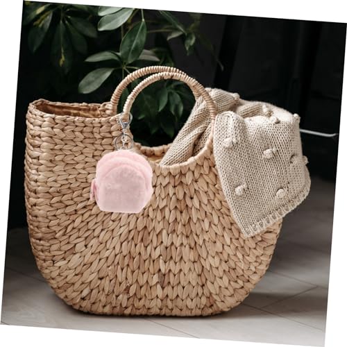 NOLITOY Cute Plush Coin Purse for Girls Mini Portable Plush Bag with Keyring Small Pouch for Earbuds and Keys Soft and Stylish Design3