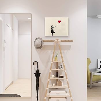 最終価格【BANKSY ART CANVAS バンクシー風船のアートキャンバス】 Amazon.co.jp: 7 CANVAS Banksy バンクシー 風船と少女 ポスター