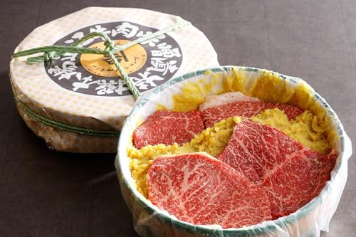 [カネ吉山本]牛肉味噌漬/特選近江牛 タル詰め 5〜6枚入り[約670g][Y055W] 牛肉 冷蔵(※一部冷凍あり) 父の日 おつまみ 惣菜