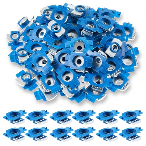 120 Pack 1/4"-20 Strut Channel Nut with Twist Tab, Zinc Plated