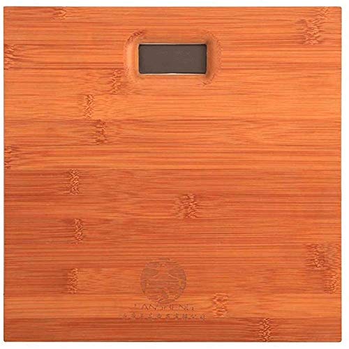 Polierte Massivholzplatte Elektronische Waage High Precision Holz beleuchtetes LCD-Display Elektronische Waage, Größe: 33 * 33cm.