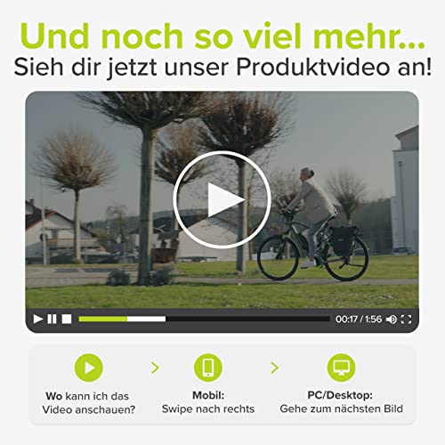 Foto von VELMIA Fahrradtasche für Gepäckträger I mit praktischem Tragegriff I 100% Wasserdicht fahrradtasche gepäckträger, gepäckträgertasche, Fahrrad Taschen hinten