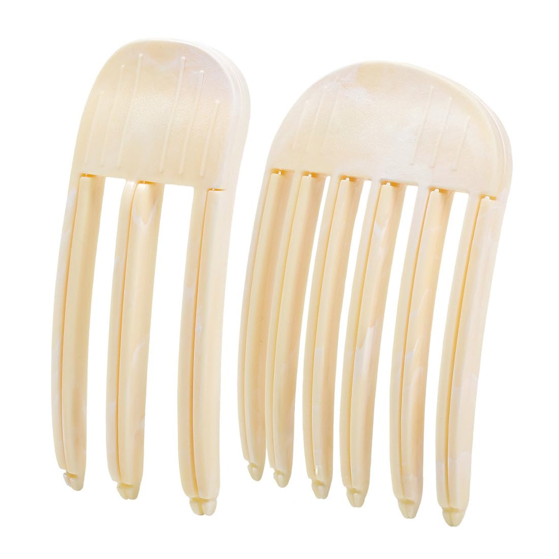 2 Pezzi Pettine per capelli, Clip Della Radice Del Volume, Pettine Per Radici Volume Dei Capelli Ricci, Volume Della Radice Dei Capelli, Fermagli per Capelli Volumizzanti Radici, Giallo