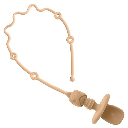 Miniatura 9 de Cucharas para Bebés Autoalimentación 6 Meses Correa de Silicona para Sujetar Chupetes Utensilios para Niños Pequeños Accesorios para Silla