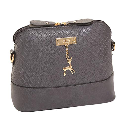 menolana Bolsa de Ombro Casual Feminina de Couro para Viagem Diária Bolsa Crossbody com Alça Removív