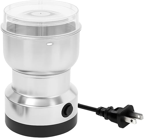 Miniatura 1 de Molinillo de café eléctrico de 150 W para granos de café, nueces y especias, cuenco de acero inoxidable, cuchillas de metal, aprobado por UL,
