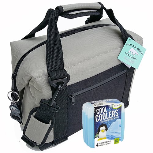 Polar Bear Coolers Nylon Solar Bear Series Soft Cooler Tote Size 12 Pack