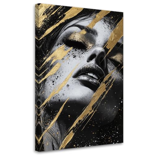 Feeby - Tableaux - Deco Tableau Murale - Femme Portrait Glamour - 40x60 1partie - Pour la Chambre et le Salon - Pour Chaque Pièce de Votre Appartement -...